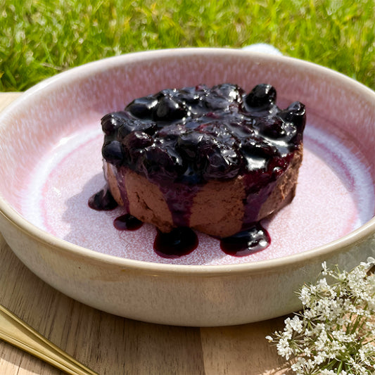 No-Bake Blueberry Chocolate Tartlets
