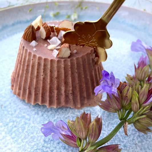 Salted Chocolate Ice Cream with Almonds