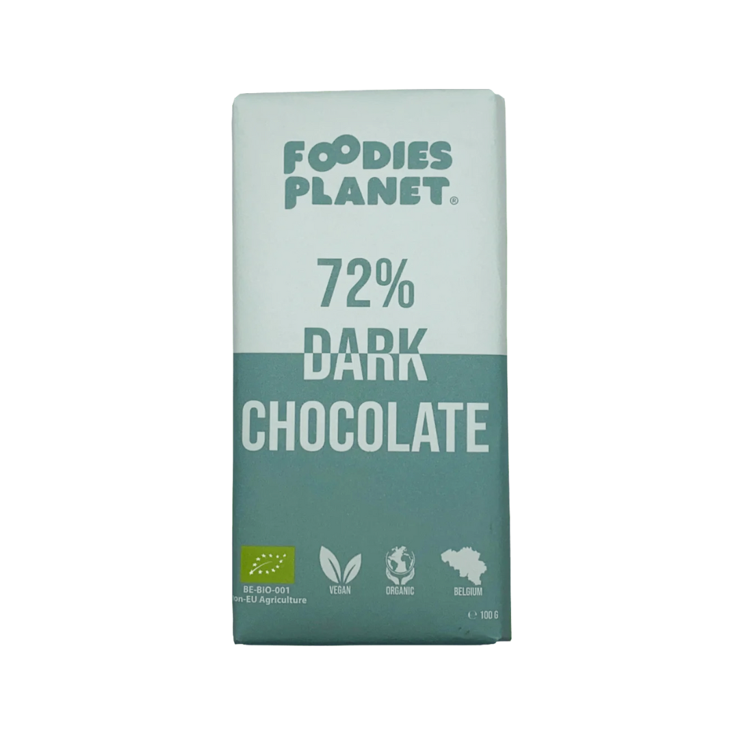 FOODIES-PLANET 72% Dark Belgian Chocolate