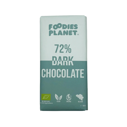 FOODIES-PLANET 72% Dark Belgian Chocolate